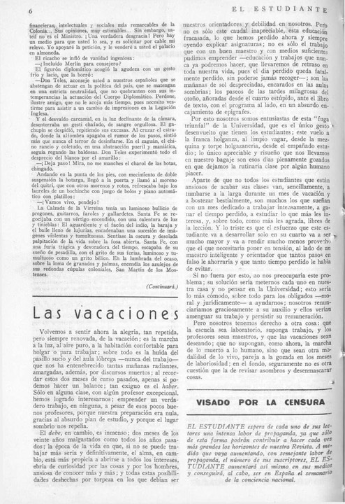 El estudiante (Madrid), #3, (20-12-1925), p. 6